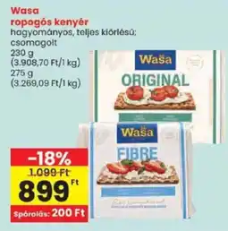 Spar Wasa ropogós kenyer ajánlat