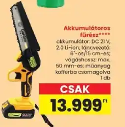 Spar Garden akkumulátoros fűrész ajánlat