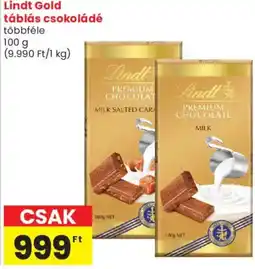 Spar Market Lindt gold csokoládé ajánlat