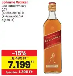 Spar Johnnie Walker red label whisky ajánlat