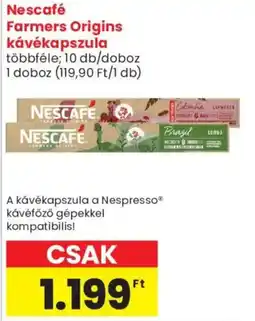 Spar Market Nescafe farmers origins kávékapszula ajánlat