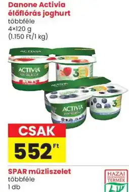 Spar Market Danone Activia élőflóráss joghurt ajánlat