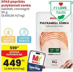 Spar Market spar paprikás pulykamell sonka ajánlat