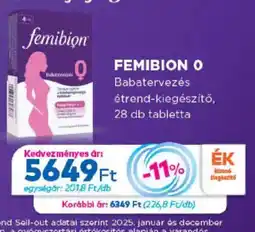 Gyöngy Patikák Femibion 0 ajánlat