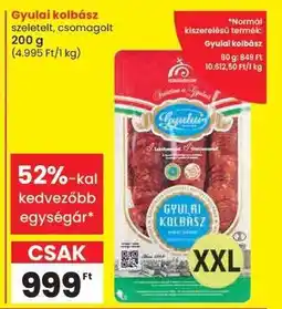 Spar Gyulai kolbász ajánlat