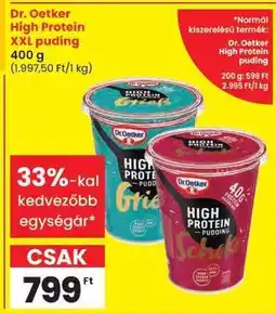 Spar Dr. Oetker High Protein XXL puding ajánlat