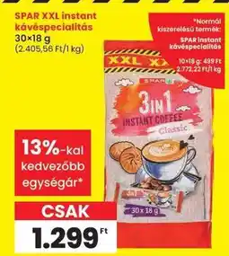 Spar SPAR XXL instant kávéspecialitás ajánlat