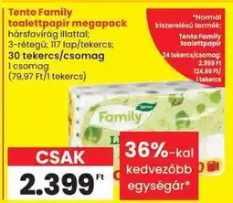 Spar Tento Family toalettpapír megapack ajánlat