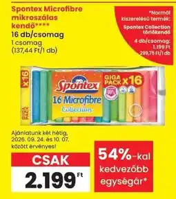 Spar Spontex Microfibre mikroszálas kendő ajánlat