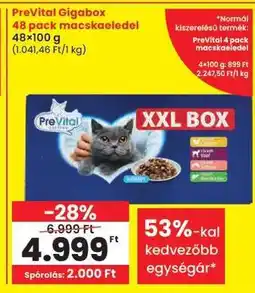 Spar PreVital Gigabox 48 pack macskaeledel ajánlat