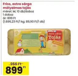 Spar Friss, extra sárga mélyalmos tojás ajánlat