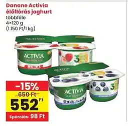 Spar DANONE Activia élőflórás joghurt ajánlat