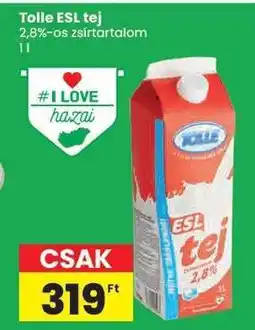 Spar Tolle ESL tej ajánlat