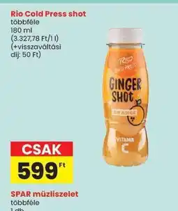 Spar RIO Cold Press Shot ajánlat
