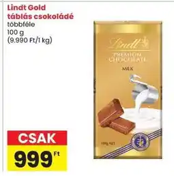 Spar Lindt Gold Táblás Csokoládé ajánlat