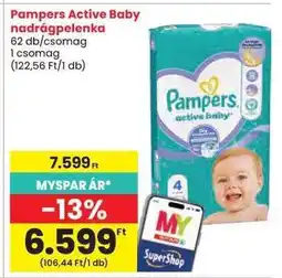 Spar Pampers Active Baby Nadrágpelenka ajánlat