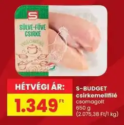 Spar S-BUDGET csirkemellfilé ajánlat