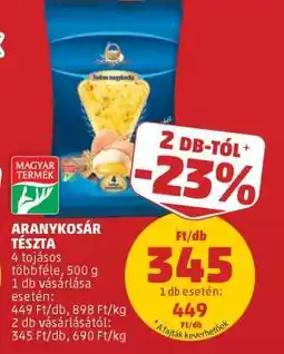 PENNY Aranykosár Tészta ajánlat