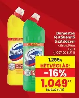 Spar Domestos fertőtlenítő tisztítószer ajánlat