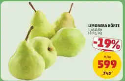 PENNY Limonera körte ajánlat