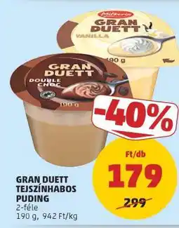 PENNY GRAN DUETT TEJSZÍNHABOS PUDING ajánlat