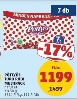 PENNY Pöttyös Túró Rudi Multipack ajánlat