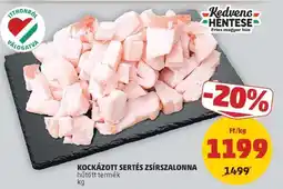 PENNY Kockázott Sertés Zsírszalonna ajánlat