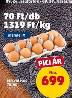 PENNY Mélyalmos Tojás ajánlat