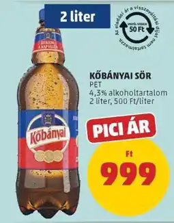 PENNY Kőbányai Sör ajánlat