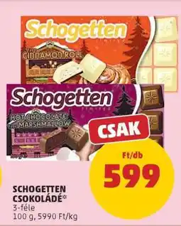 PENNY Schogetten Csokoládé ajánlat