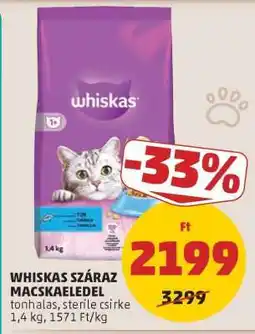 PENNY Whiskas száraz macskaeledel ajánlat