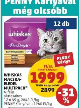PENNY Whiskas Macskaeledel Multipack ajánlat