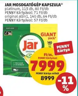 PENNY Jar mosogatógép-kapszula ajánlat