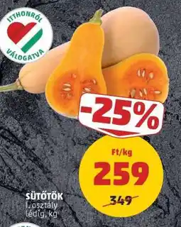 PENNY Sütőtök ajánlat