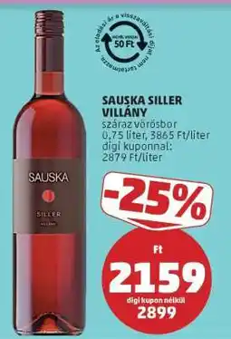 PENNY Sauska Siller Villány ajánlat