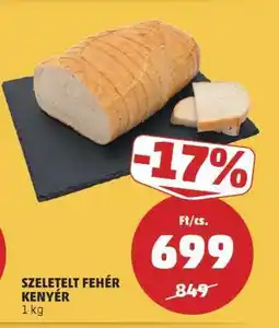 PENNY Szeletelt fehér kenyér ajánlat