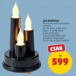 PENNY LED gyertya ajánlat