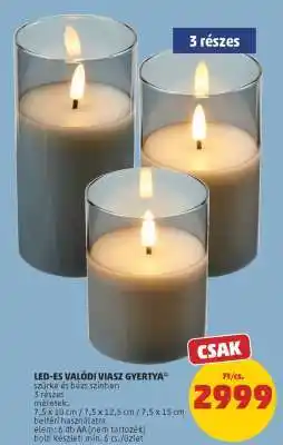 PENNY LED-ES VALÓDI VIASZ GYERTYA ajánlat