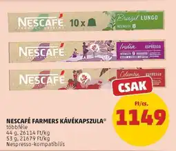 PENNY NESCAFÉ Farmers Kávékapszula ajánlat