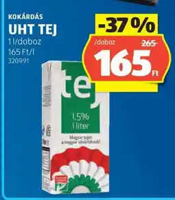 ALDI Kokárdás UHT Tej ajánlat