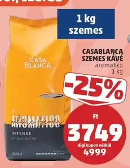 PENNY CASABLANCA SZEMES KÁVÉ aromatico 1 kg ajánlat