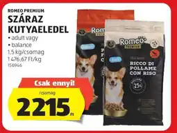 ALDI ROMEO PRÉMIUM SZÁRAZ KUTYAELEDEL ajánlat