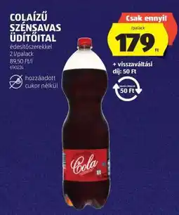 ALDI Colaízű szénsavas üdítőital ajánlat