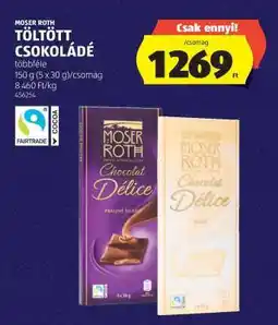 ALDI Moser Roth Töltött Csokoládé ajánlat
