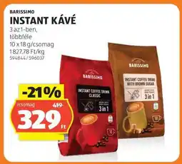 ALDI BARISSIMO INSTANT KÁVÉ ajánlat
