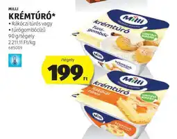 ALDI MILLI﻿﻿ Krémtúró ajánlat