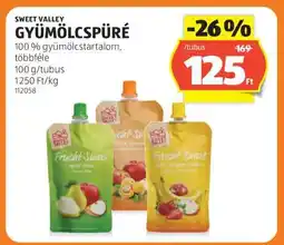 ALDI SWEET VALLEY GYÜMÖLCSPÜRÉ ajánlat