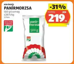 ALDI Kokárdás Panírmorzsa ajánlat