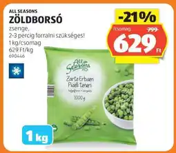 ALDI ALL SEASONS ZÖLDBORSÓ ajánlat