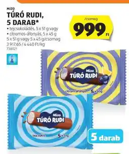 ALDI Mizo Túró Rudi, 5 darab ajánlat